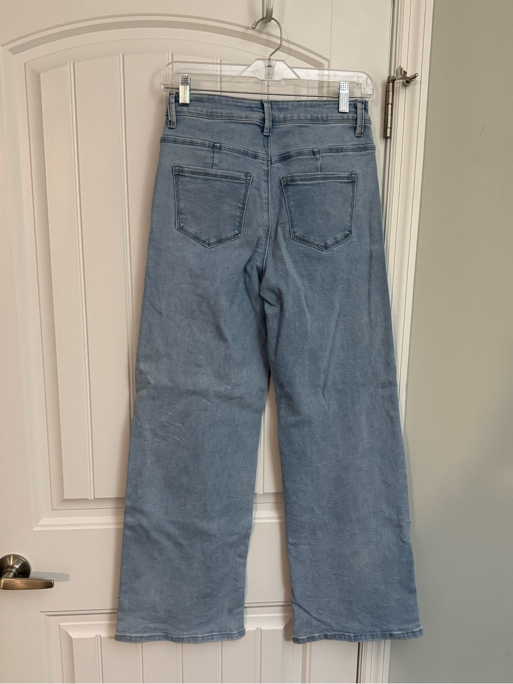 Fire & Rain Light Blue Quilted Wide-Leg Jeans - Women - Picture 4 of 6